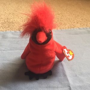 Red cardinal beanie baby